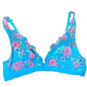 Victoria's Secret PINK Rose Lace Plunge Bra